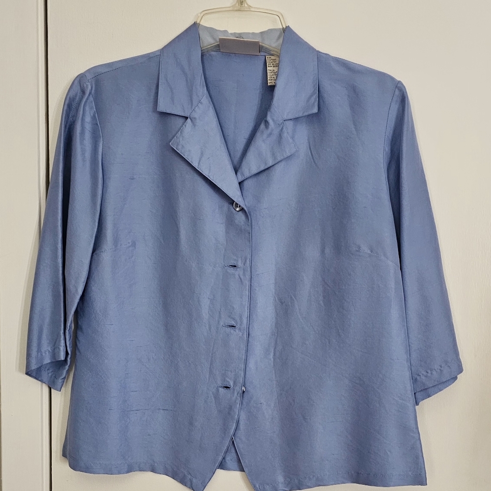 Elegant Blue Women's Top